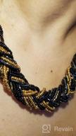 img 1 attached to Stunning RICHERA Hand Braided Short Choker Necklace: Perfect Party Wear Jewelry for Women and Girls review by Nicholas Peters