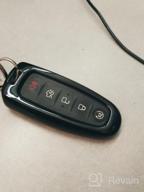 img 1 attached to Lincoln Ford 5 Button Smart Key Case Shell Protector Jacket - Gray review by James Kelley