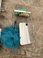 img 1 attached to Rustproof Stainless Steel Wall Mounted Soap Dish & Sponge Holder - Adhesive No Drilling Installation review by Lloyd Edwards