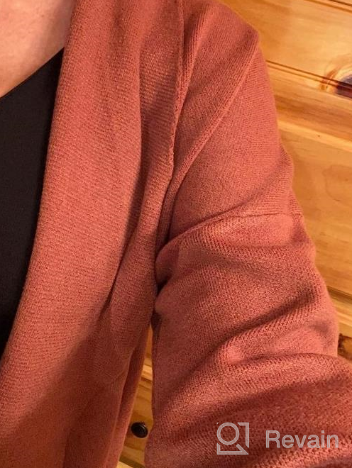 img 1 attached to Prinbara Long Knit Cardigan With Pockets: Women'S Casual Open-Front Sweater Jacket With Draped Sleeves review by Chris Willis