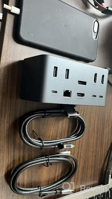 img 1 attached to 💻 Ultimate USB C Docking Station Dual Monitor: MacBook Dell XPS Compatible, Multiport Adapter Dongle with 4K HDMI, 5 USB Ports, SSD Enclosure, DP, Ethernet, SD/TF for MacBook Pro M1 2021, HP, Surface Go Laptops review by Dennis Wood