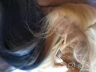 img 1 attached to Heat Resistant Synthetic Wig For Women - Stunning Ombre Blue & Blonde Straight Lace Front Wig Perfect For Daily Wear, Parties And More - FUHSI review by Stephanie Shatnawi