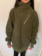 img 1 attached to Women'S Half Zip Sherpa Pullover Fleece Sweatshirt With Pockets review by Chris Horton