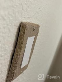 img 4 attached to Amerelle Almond Faux Slate Single Toggle/Single Duplex Resin Wallplate