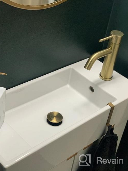 img 1 attached to Matte Black Bathroom Faucet With Pop-Up Drain Assembly, Single Lever, Single Hole, And 6-Inch 3 Hole Cover Deck Plate - TRUSTMI Brass review by Kent Kings