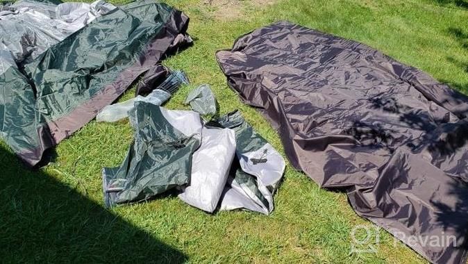 img 1 attached to 4-Person Waterproof Camping Tent With Removable Rain Fly, Lightweight & Portable Backpacking Tent For 4 Seasons Family Gatherings, Hiking And Travel. review by Rashan Jimenez