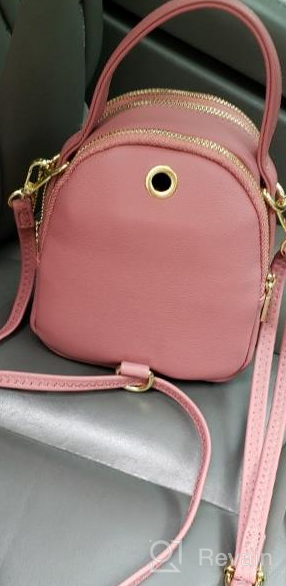 img 1 attached to Stylish Aeeque Mini Backpack Purse: Crossbody Phone Bag, Wallet, and Handbag Clutch for Women review by Michael Moulton