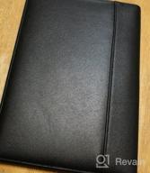 img 1 attached to Professional Leather Padfolio In Bordeaux – Perfect Accessory For Men And Women With Pen Loop And Notebook Folder, Made From Italian Calfskin review by Jerry Peebler