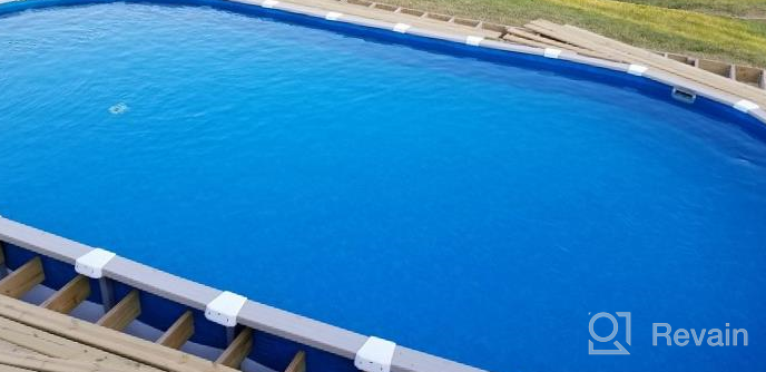 img 1 attached to Upgrade Your Above-Ground Pool With Smartline Boulder Swirl Oval Liner - 18'X33', 20 Gauge Virgin Vinyl For 48-52" Wall Height review by Eric Glup