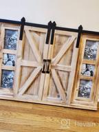 img 1 attached to Multi-Functional Rustic Wooden Chalkboard And Photo Frame With Barn Door - Perfect Wall Décor For Kitchen, Living Room And Entryway review by David Alvarado