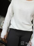 img 1 attached to Women'S Crewneck Batwing Sleeve Drop Shoulder Oversized Knit Sweater Pullover With Thumb Hole review by Jamal Webb