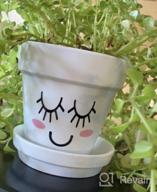 img 1 attached to 9 Pack 3 Inch Small Terra Cotta Plant Pot With Drainage Hole, Pink Clay Flower Pot With Saucer Tray For Indoor Outdoor Plants review by Jason Hymon