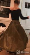 img 1 attached to Premium Metallic Shimmer Accordion Pleated Maxi Skirt For Women By CHARTOU review by Kristen Cunningham