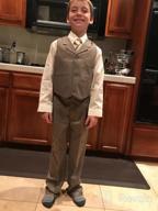 img 1 attached to 👔 Gino Giovanni Pinstripe Dresswear for Boys - Natural Clothing review by Randy Perry