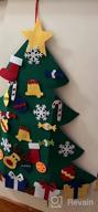 картинка 1 прикреплена к отзыву YEAHBEER 3.2FT Felt Christmas Tree For Kids Wall With 30 Detachable DIY Ornaments - Xmas Gift And Door Hanging Decoration For New Year Celebrations от Jason Winkfield