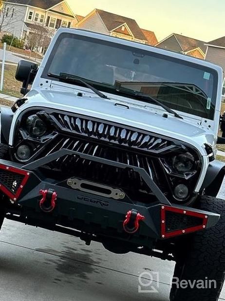 img 1 attached to Upgrade Your Jeep Wrangler With OEDRO'S Full Width Rock Crawler Bumper With Winch Plate Mounting And D-Rings review by Peter Green