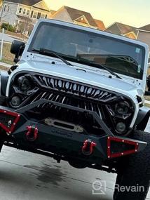 img 6 attached to Upgrade Your Jeep Wrangler With OEDRO'S Full Width Rock Crawler Bumper With Winch Plate Mounting And D-Rings