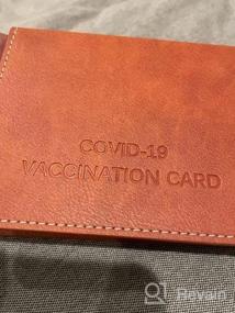 img 7 attached to 👜 Men's Leather Vaccination Wallet - Protect Your Vaccines, Practical Accessories