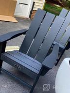 img 1 attached to Oversized Weather Resistant Green Adirondack Chair - Perfect For Outdoor Fire Pits! review by Dawn Edwards