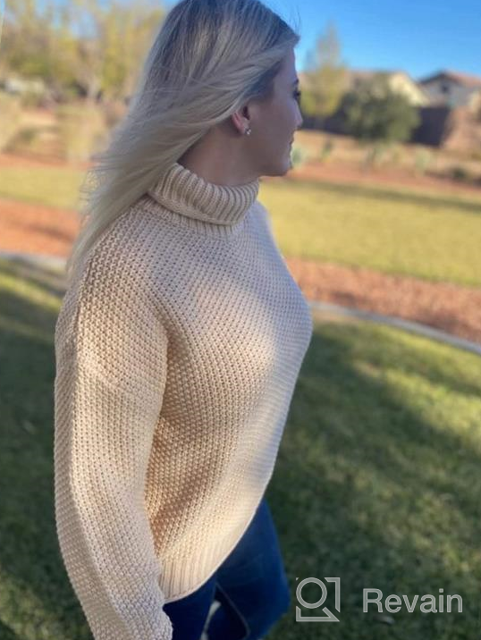 img 1 attached to 👗 Cozy and Stylish: YEXIPO Women's Turtleneck Oversized Sweaters for a Fashionable Winter Look review by Jermaine Rhodes