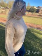 img 1 attached to 👗 Cozy and Stylish: YEXIPO Women's Turtleneck Oversized Sweaters for a Fashionable Winter Look review by Jermaine Rhodes