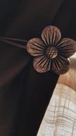 img 1 attached to Gray Lewondr Vintage Magnetic Resin Flower Curtain Tieback - Decorative Drapery Holdbacks For Home Cafe Balcony review by Byron Elliott