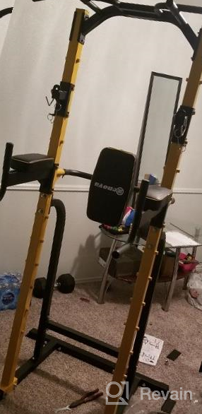 img 1 attached to Multi-Function Power Tower Pull Up Bar Station With J Hook And Dip Station For Home Strength Training Fitness Equipment - ZENOVA review by Ismael Hennigan