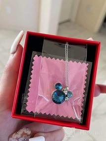 img 8 attached to HERAYLI Swarovski Crystal Pendant Necklace: Stylish Girls' Jewelry for Necklaces & Pendants