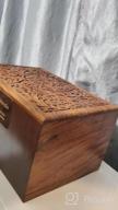 img 1 attached to Large Adult Size Personalized Wooden Engraved Cremation Urn For Human Ashes - Wood Funeral Urn review by Michael Herrera