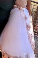 img 1 attached to ABAO SISTER Elegant Satin Lace Fancy Flower Girl Dress, Perfect for Pageant and Ball Gown Events (Size 2, Ivory) review by Micah Manus