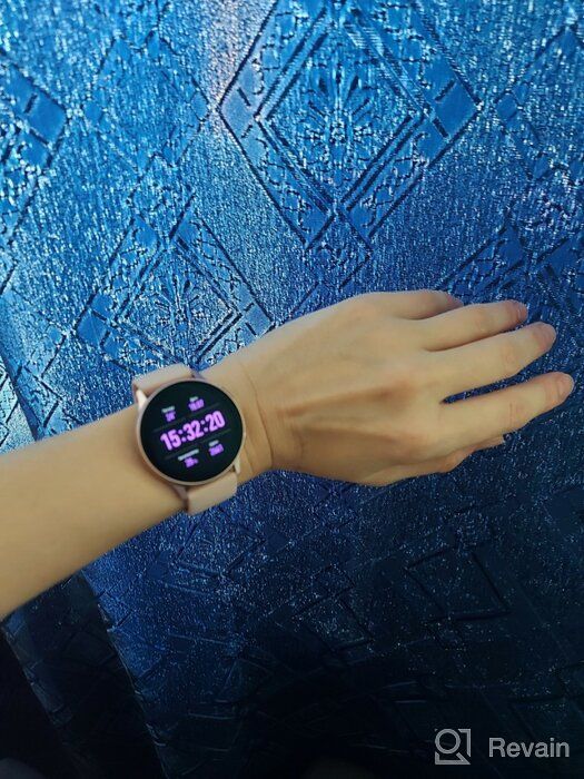img 1 attached to SAMSUNG Galaxy Watch Active2 (Aqua Black, R820-44mm) 📱 with Bluetooth, Silicon Strap, and Aluminum Bezel - International review by Ada Seweryniak ᠌
