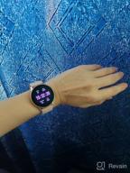 img 1 attached to SAMSUNG Galaxy Watch Active2 (Aqua Black, R820-44mm) 📱 with Bluetooth, Silicon Strap, and Aluminum Bezel - International review by Ada Seweryniak ᠌
