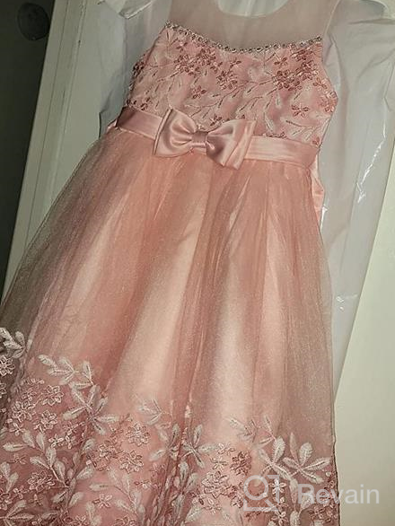 img 1 attached to Girls' Bridesmaid, 👗 Wedding, Pageant, Birthday, Evening Clothing review by Beth Martin