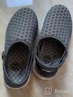 img 1 attached to 👟 Comfortable and Breathable Slipper Sandals: KVbabby Black Blue Boys' Shoes in Clogs & Mules review by Joe Mix