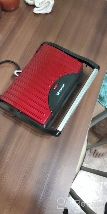 img 1 attached to Sandwich maker Kitfort KT-1609 Panini Maker, red review by Dorota Dorociak ᠌