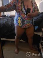img 1 attached to Aleumdr Women'S Printed Swimsuit: Zip Front, Half/Long Sleeve - S-XXL review by Jignesh Shaffer