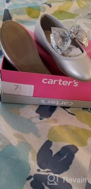 img 1 attached to 🩰 Silver Anora Ballet Toddler Girls' Shoes by Carters - Top Flats for Style and Comfort review by Troy Henkhaus