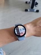 img 2 attached to SAMSUNG Galaxy Watch Active2 (Aqua Black, R820-44mm) 📱 with Bluetooth, Silicon Strap, and Aluminum Bezel - International review by Chai Charoen ᠌
