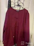 img 1 attached to Warm-Up Jacket For Women With Front Snap Closure By SIVVAN Scrubs review by Francisco Duncan