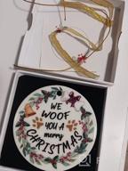 картинка 1 прикреплена к отзыву FAVIA New Year Decorations On Christmas Tree Ceramic Ornament Gift For My Fur Baby’S First Christmas Or Thanksgiving от William Gildea