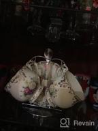 img 1 attached to Vintage Floral Porcelain Tea Cups: YOLIFE'S Set Of 2 Cups And Saucers - 8 Oz review by Joe Unruh