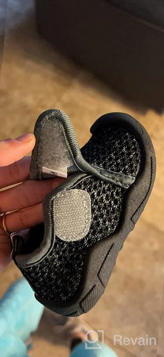 img 1 attached to 👟 GUBARUN Lightweight Breathable Grey Toddler Sneakers - Boys' Shoes review by Shane Mack