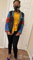 img 1 attached to SHENBOLEN Women African Print Coat Kente Top review by Andrew Grimes