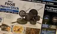 img 1 attached to Ninja C39500 Foodi NeverStick 10-Piece Hard-Anodized Nonstick Cookware Set, Oven Safe To 500°F, Slate Grey review by Eric Currie