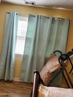 img 1 attached to 84 Inch Blackout Curtains For Bedroom, Thermal Insulated Room Darkening Drapes, Light Blocking Blackout Window Treatment - 2 Panels, 52" Width review by Nadia Torres