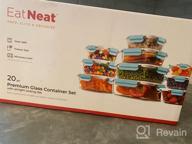 img 1 attached to Keep Your Food Fresh And Organized With EATNEAT Glass Food Storage Containers - A 10-Pack Set With Airtight Locking Lids review by Dan Buycks