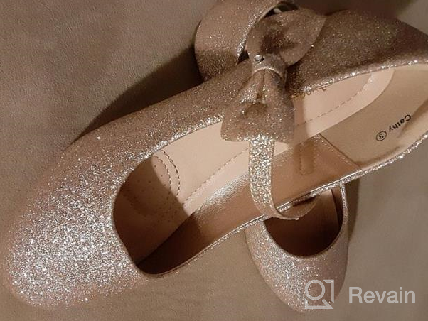 img 1 attached to 🦌 DeerBunny Ballerina Bowknots Girls' Shoes - Perfect for Toddlers and Little Girls review by Janet Gonzalez