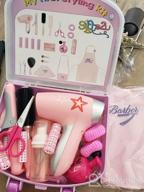 img 1 attached to Give Your Little Girl A Hair Styling Adventure With Gifts2U'S 23-Piece Kids Beauty Salon Toy Kit review by Blake Pudic