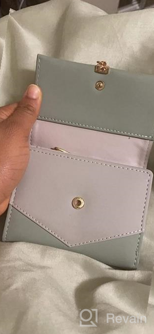 img 1 attached to Leaf Pendant Women'S Vegan Leather RFID Wallet With Phone And Checkbook Holder: Cute And Functional Zippered Coin Purse And Card Organizer review by Melody Young