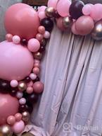 img 1 attached to Burgundy Backdrop Curtains For Parties 2 Pieces 5Ft X 10Ft Polyester Backdrop Curtains For Wedding Birthday review by Mark Kolipano